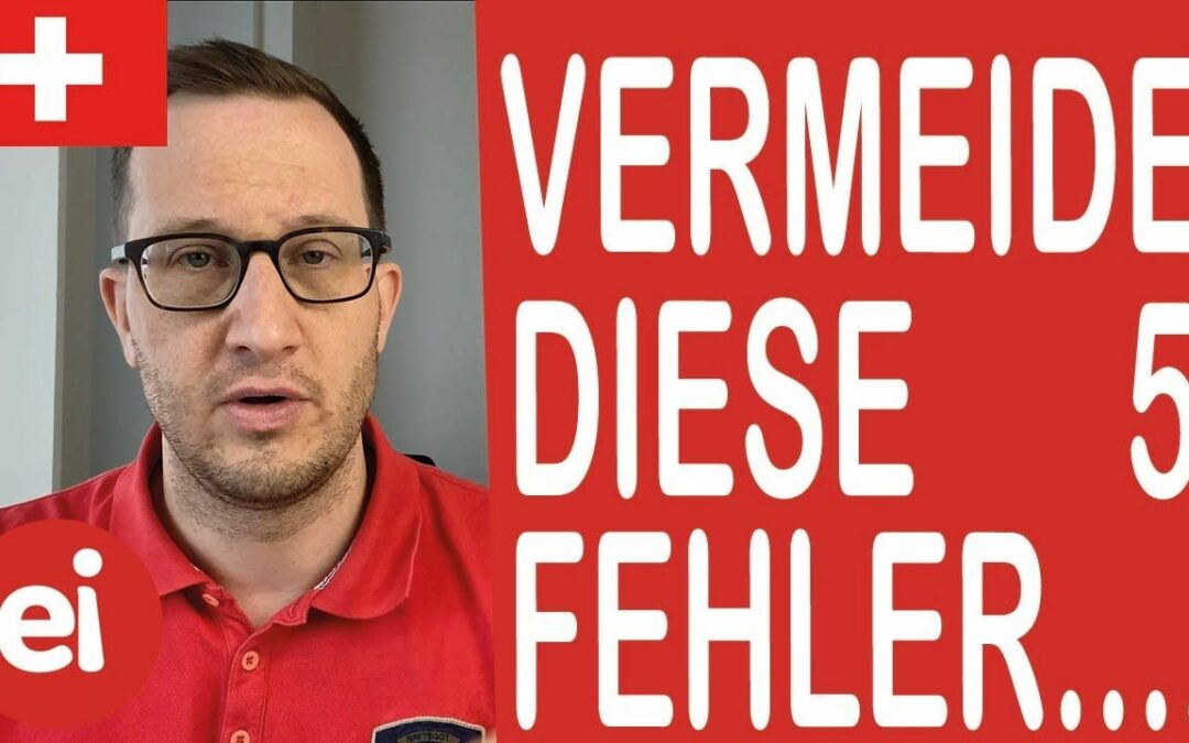 Die 5 grössten Fehler beim Versicherungsabschluss
